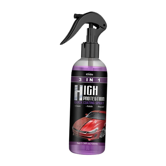 3-in-1 Hydrophobic Nano Coating Spray for Cars & Bikes | High Protection Polish | Pack of 2