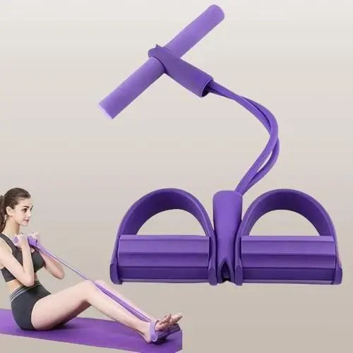 Yoga Pedal Resistance Band Puller for Home Workout & Full Body Fitness