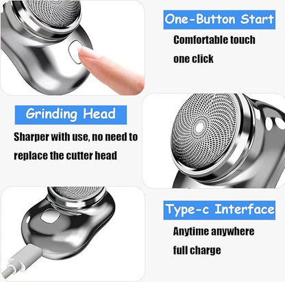 Mini Portable Electric Shaver for Men – USB Rechargeable Waterproof Razor