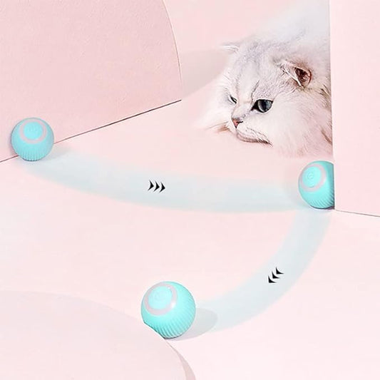 Automatic 360° Smart Rolling Ball Toy for Cats & Small Dogs | USB Rechargeable Interactive Pet Toy