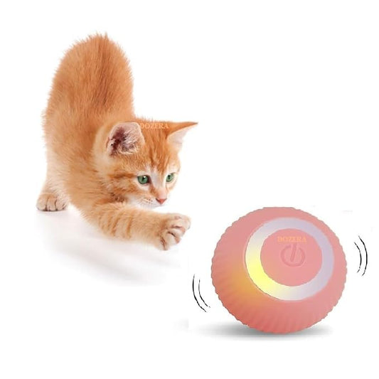 Automatic 360° Smart Rolling Ball Toy for Cats & Small Dogs | USB Rechargeable Interactive Pet Toy