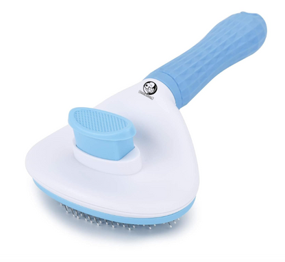 Self Cleaning Slicker Brush for Dogs & Cats | Pet Grooming Hair Removal Brush