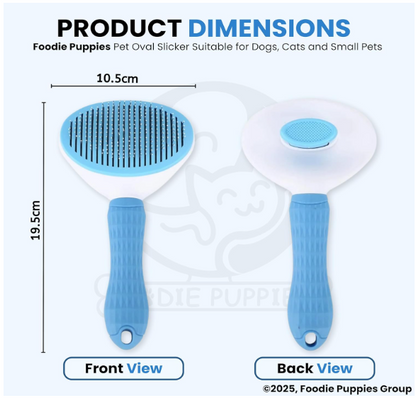 Self Cleaning Slicker Brush for Dogs & Cats | Pet Grooming Hair Removal Brush