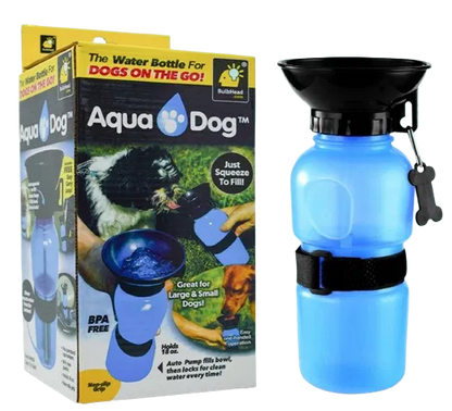 Portable Pet Water Bottle with Drinking Bowl | Leakproof Travel Water Dispenser for Dogs & Cats