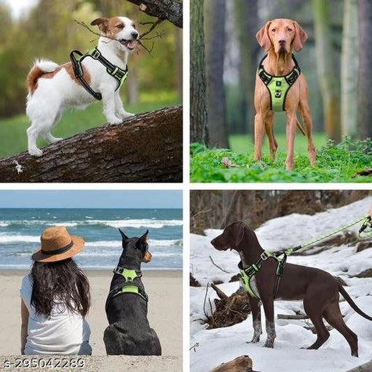Premium No-Pull Adjustable Dog Harness | Comfortable & Reflective Pet Vest