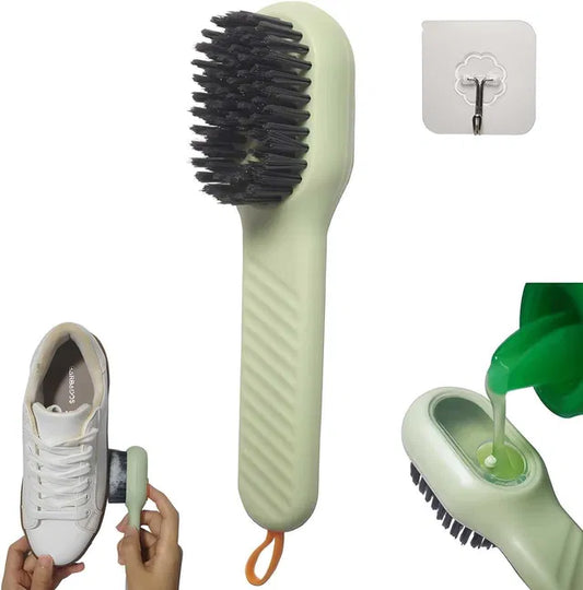2-in-1 Shoe Cleaning Brush with Liquid Dispenser | Multifunction Sneaker Cleaning Brush
