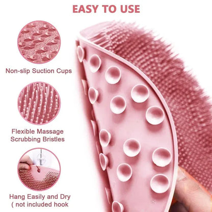 Silicone Multiuse Bath & Foot Scrubber Massage Mat