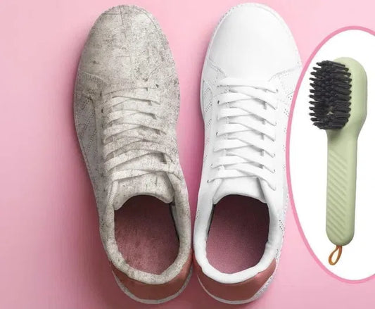 2-in-1 Shoe Cleaning Brush with Liquid Dispenser | Multifunction Sneaker Cleaning Brush