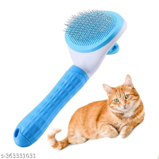 Self-Cleaning Slicker Pet Grooming Brush | Removes Loose Hair & Reduces Shedding