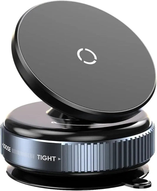 360° Magnetic Suction Car Phone Holder – Strong Vacuum Mount for Dashboard & Windshield