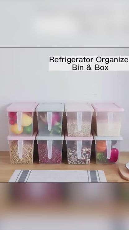 6-Piece Airtight Kitchen Storage Container Set | Stackable Food Storage Boxes